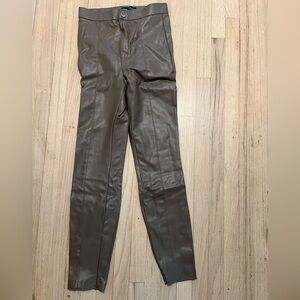 Zara vegan leather leggings